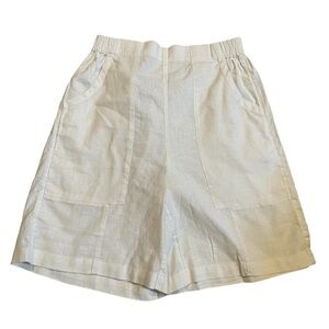 Free People On Repeat Linen Shorts on White Sz Small